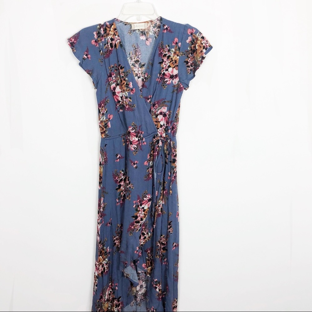 Altar’d State High Low Floral Wrap Dress